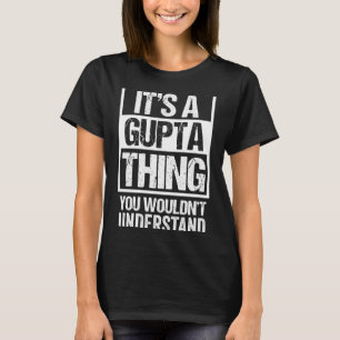 Camiseta Una cosa de gupta no entendería el apellido nombre