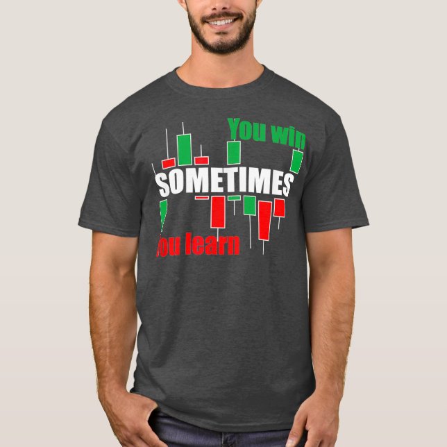 Camiseta Una cotización de los operadores de bolsa o de div (Anverso)