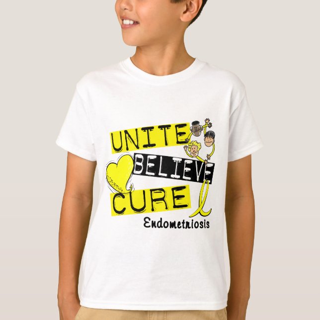 Camiseta UNA CREEN endometriosis de la CURACIÓN (Anverso)