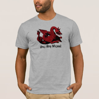 Camiseta Una criatura caliente del dragón del lío