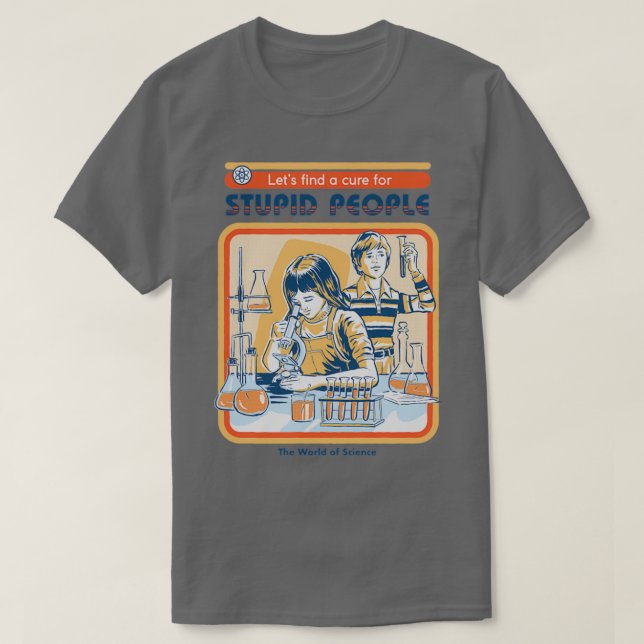 Camiseta Una cura para la gente estúpida (Diseño del anverso)