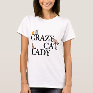 Camiseta Una dama de gato loca