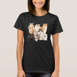 Camiseta Una Dama De Gato Loca De Gatos Un Montón De Fiesta