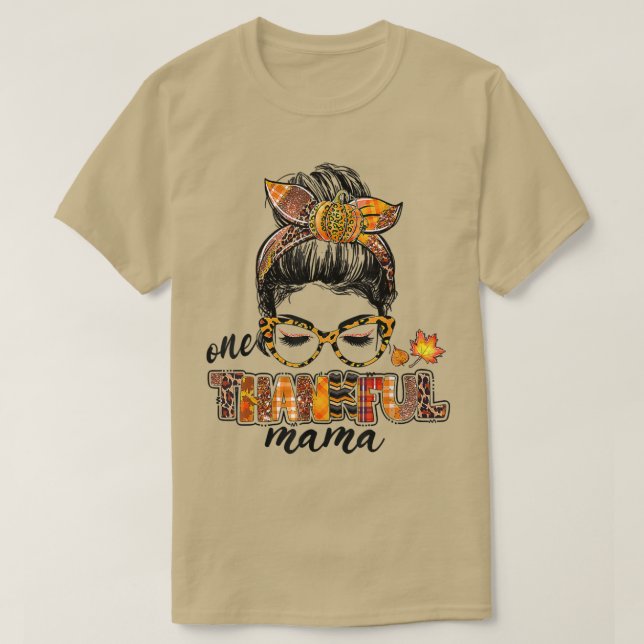 Camiseta Una desordenada caída de Mama Messy Bun sale de ot (Diseño del anverso)