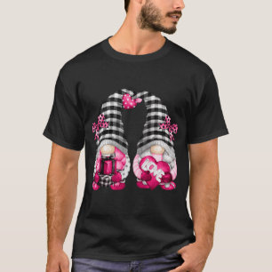 Camiseta Una Día de San Valentín Lésbica Rosa Se Gnomía Por