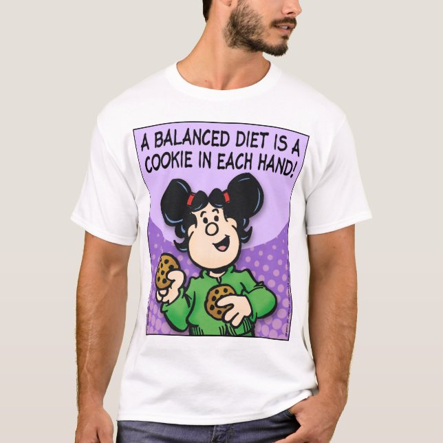Camiseta Una dieta equilibrada (Anverso)