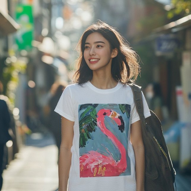 Camiseta ¡Una diversión brillante de flamenco rosa! (Subido por el creador)