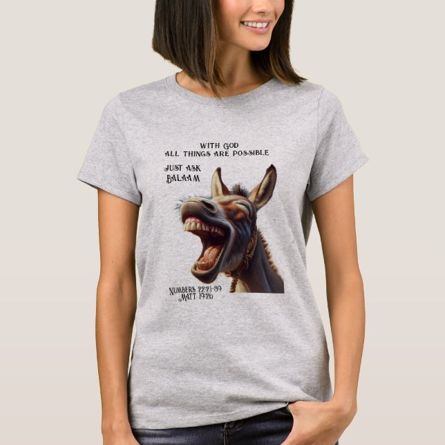 Camiseta Una divertida cita de la Biblia Inspiradora cita a (Anverso)