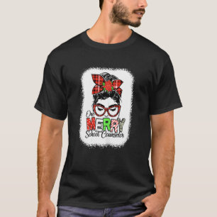 Camiseta Una divertida desorden de consejero escolar a cuad