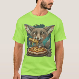 Camiseta Una divertida pizza comiendo coyote