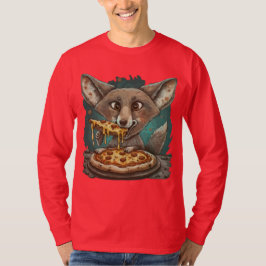 Camiseta Una divertida pizza comiendo coyote