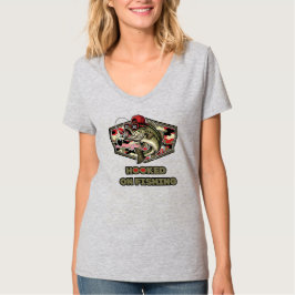 Camiseta Una divertida y audaz ilustración de una lubina ge