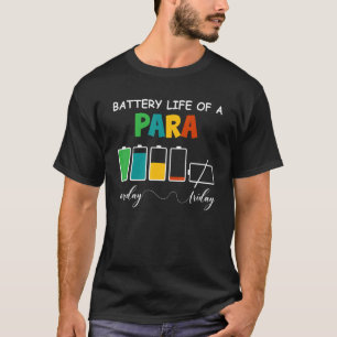 Camiseta Una Duración De Batería De Paraprofesional Paraedu