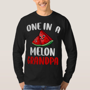 Camiseta Una En Melón Abuelo Melón Melón Fruta Familia Mat