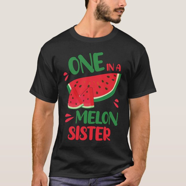 Camiseta Una En Melón Hermana Feliz Día A Mí Hermano (Anverso)