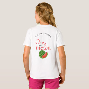 Camiseta Una en un melón Fiesta de cumpleaños de Melón
