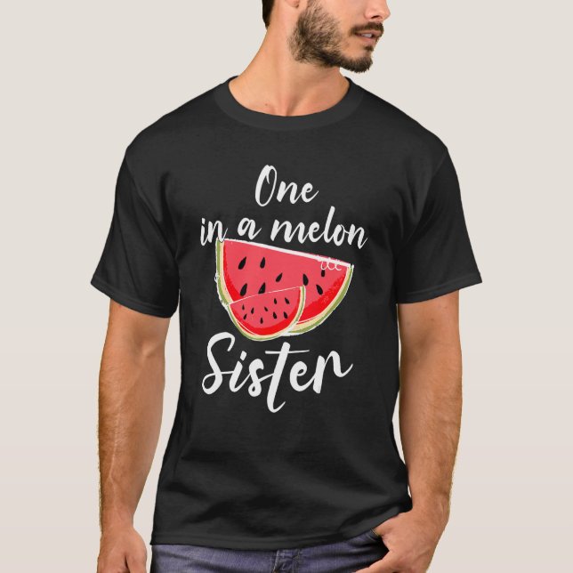 Camiseta Una En Un Melón Hermana Vacaciones De Verano De Li (Anverso)