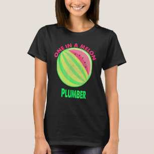 Camiseta Una en un retiro de la sandía del plomo del melón