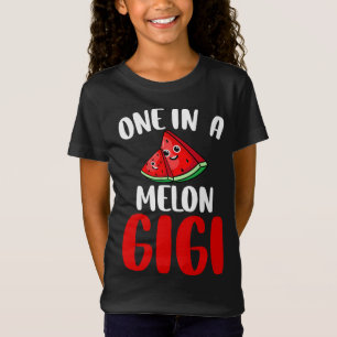 Camiseta Una en una familia de frutas divertidas de sandía