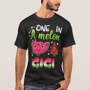 Camiseta Una en una melena de agua divertida de Melón Gigi