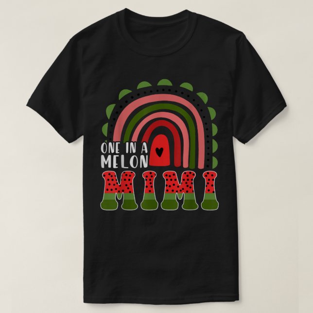 Camiseta Una en una melodía melón de melón de melón arcoiri (Diseño del anverso)