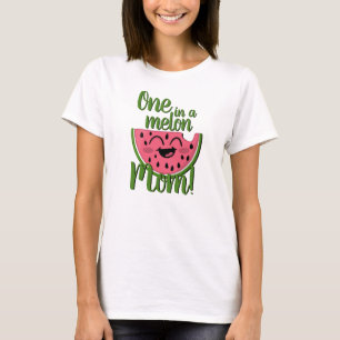 Camiseta Una en una sandía de mamá melón primer cumplea