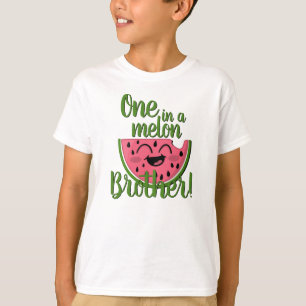 Camiseta Una en una sandía de Melón Hermano Primer Cumpleañ