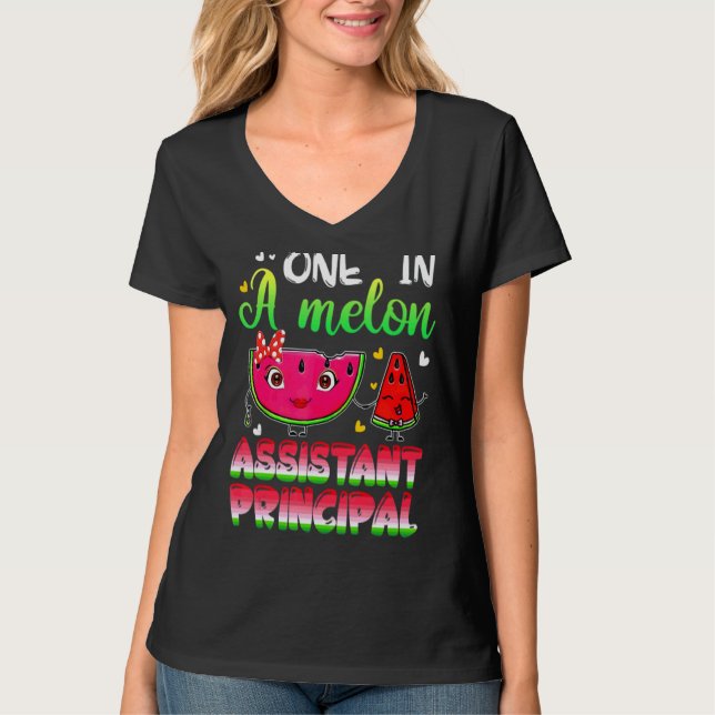 Camiseta Una en una sandía principal asistente de Melón (Anverso)