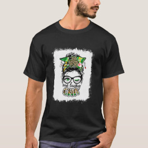 Camiseta Una Enfermera Afortunada Bun Shamrock S