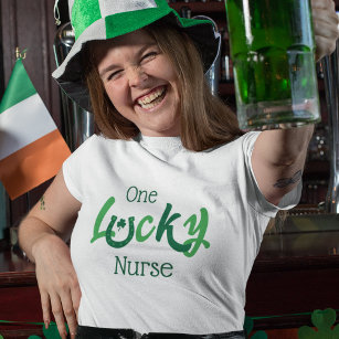 Camiseta Una enfermera afortunada   Día del Personalizable 