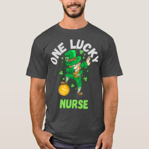 Camiseta una enfermera afortunada divertida