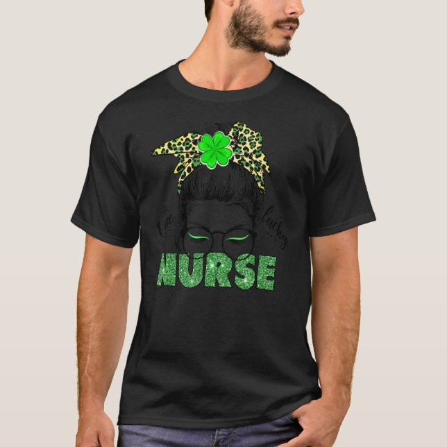 Camiseta Una enfermera afortunada el día de San Patricio (Anverso)