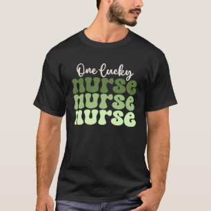 Camiseta Una Enfermera Afortunada Nicu Er Icu Peds Retro St