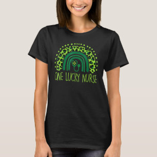 Camiseta Una enfermera afortunada Scrub Rn Icu Er Día de Sa