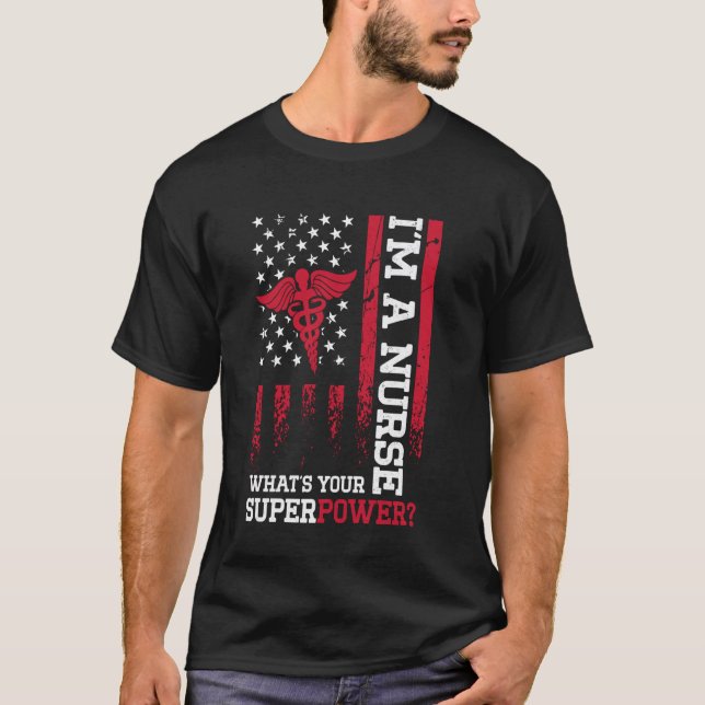 CAMISETA UNA ENFERMERA, ¿CUÁL ES TU SUPERPODER? (Anverso)