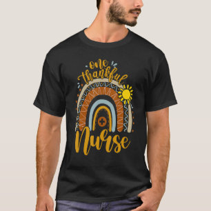 Camiseta Una enfermera de agradecimiento Boho Rainbow Fall 