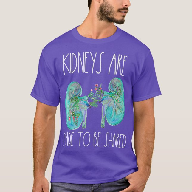 Camiseta Una enfermera de nefrología donante para trasplant (Anverso)