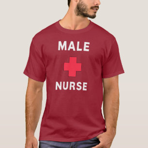 Camiseta Una enfermera de sexo masculino