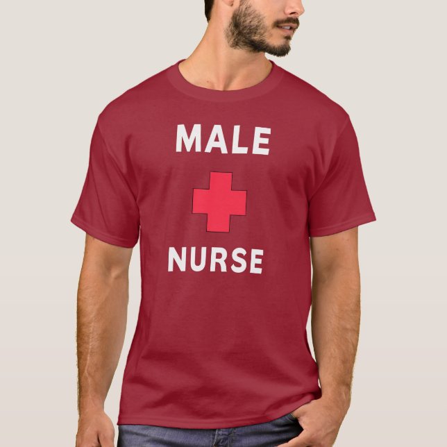 Camiseta Una enfermera de sexo masculino (Anverso)