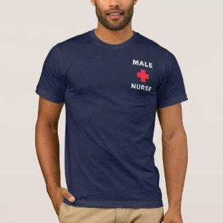 Camiseta Una enfermera de sexo masculino