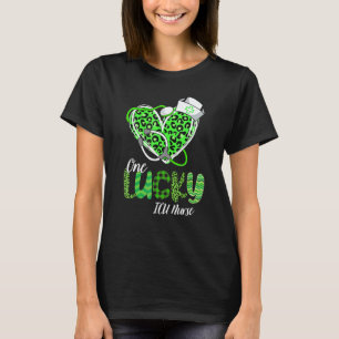 Camiseta Una enfermera de UCI afortunada día de San Patrici