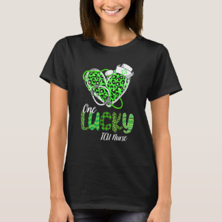 Camiseta Una enfermera de UCI afortunada día de San Patrici