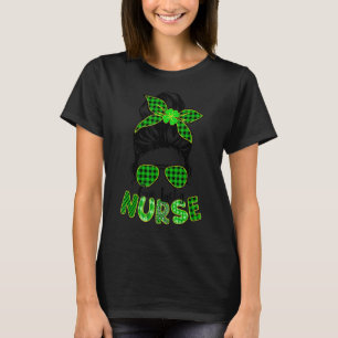 Camiseta Una Enfermera Enferma Desordenada Bun Lucky Nurse 