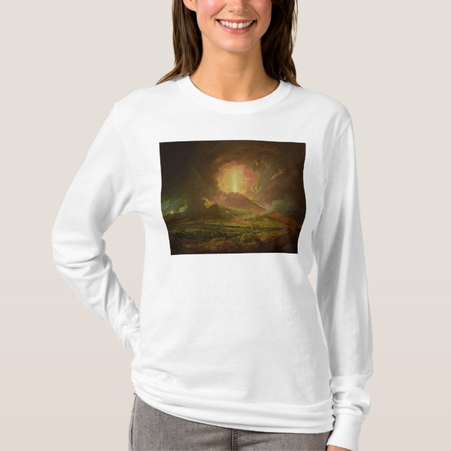 Camiseta Una erupción de Vesuvio, vista de Portici (Anverso)