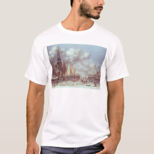 Camiseta Una escena del invierno en Amsterdam