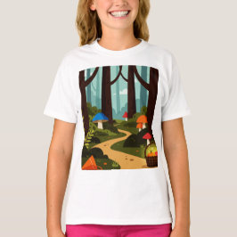 Camiseta Una escena forestal imaginaria