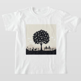 Camiseta Una escena surrealista y tranquila en la naturalez
