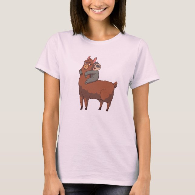 Camiseta Una eslogan montando una llamada (Anverso)