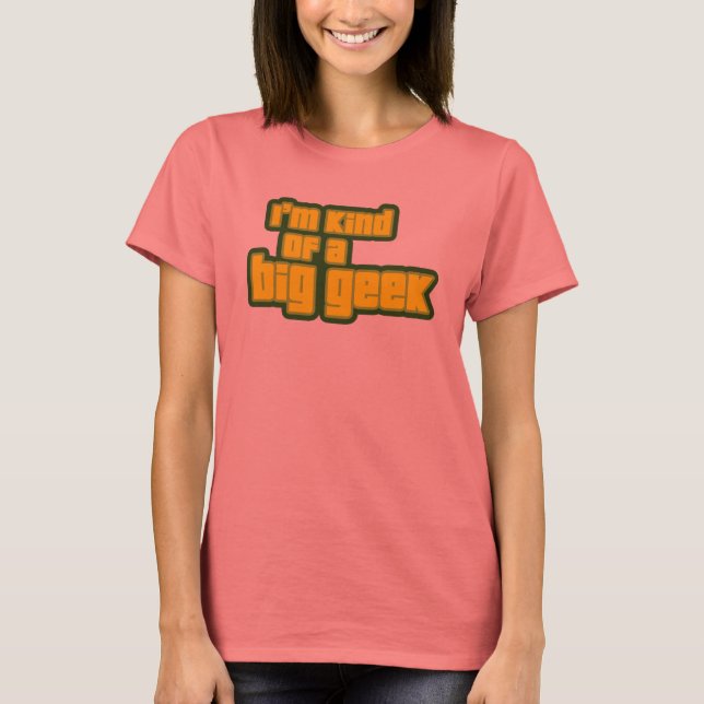 Camiseta Una especie de geek grande (Anverso)