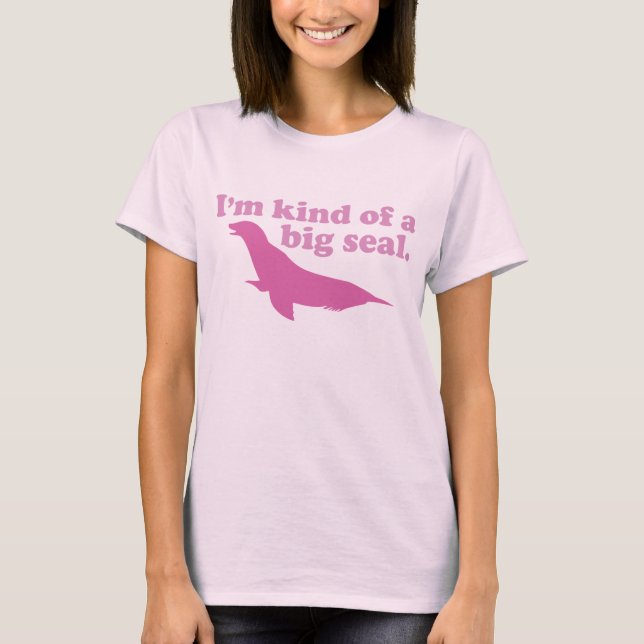 Camiseta Una especie de rosa de foca grande (Anverso)